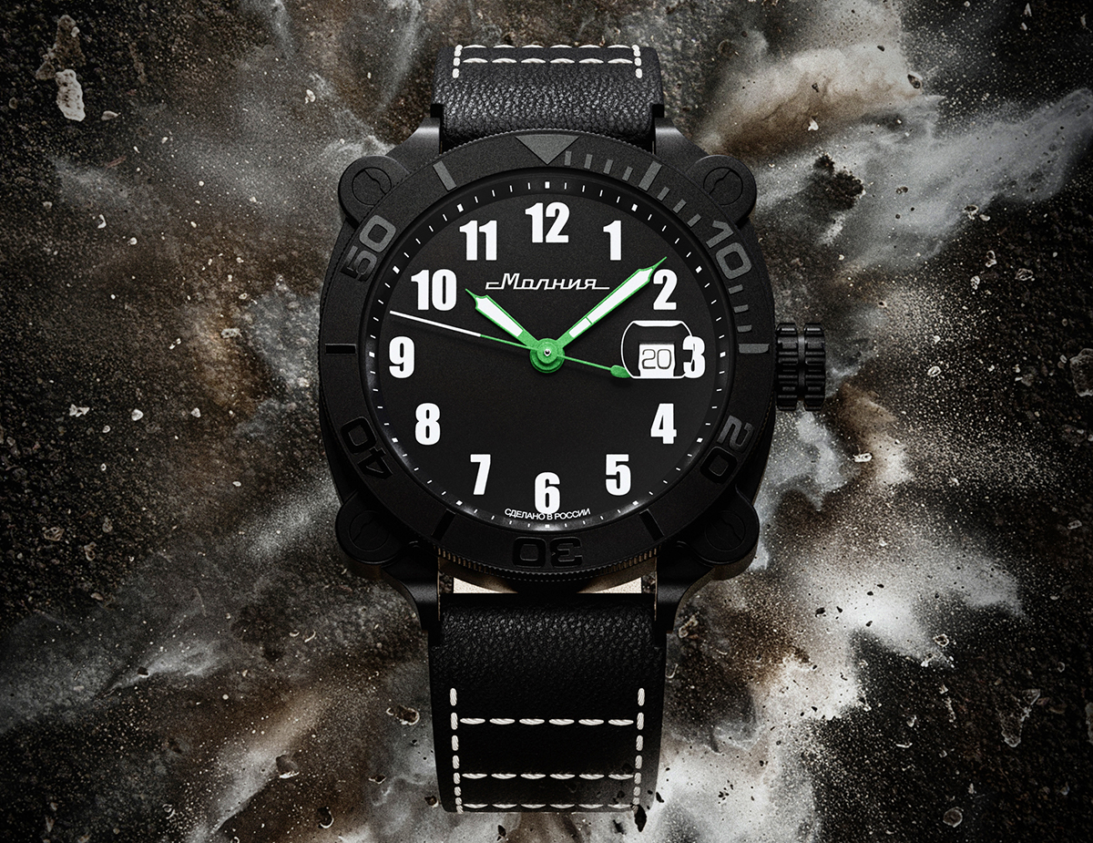 Tank 8215, 42 mm, automatic winding - Chelyabinsk watch factory