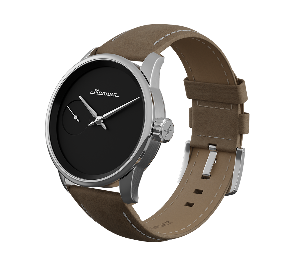 Light beige nubuck genuine leather strap, quick-change system, military buckle