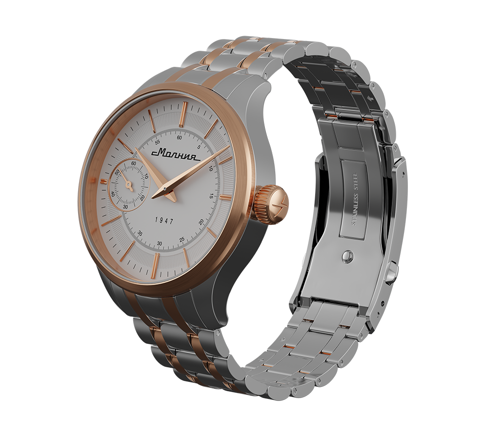 Pulsera de acero Debut con PVD chapado en oro, 20 mm