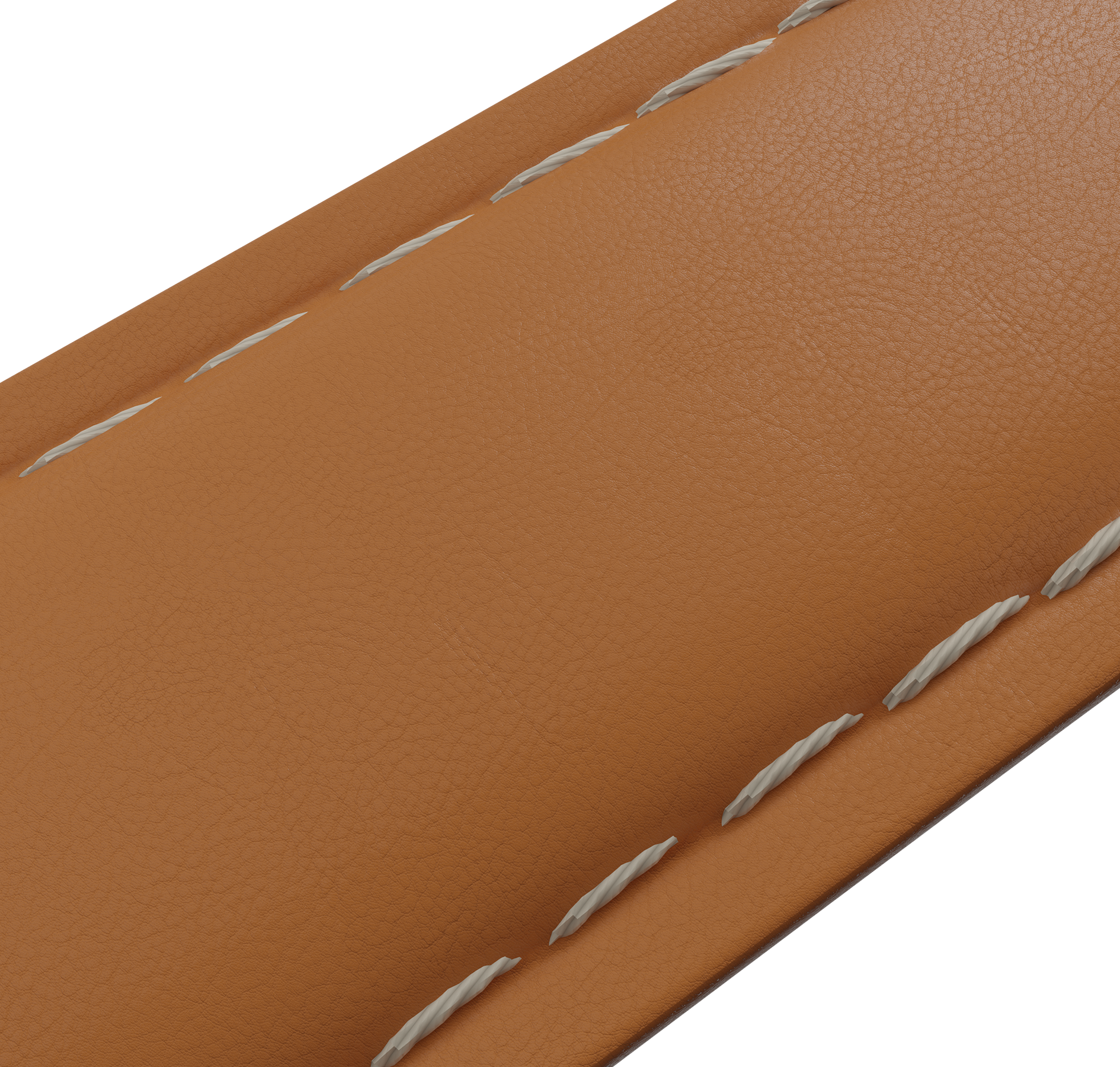 Genuine leather, black coloured butterfly clasp