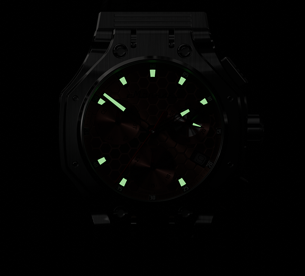 Hyron Z60 44 mm quartz chronograph