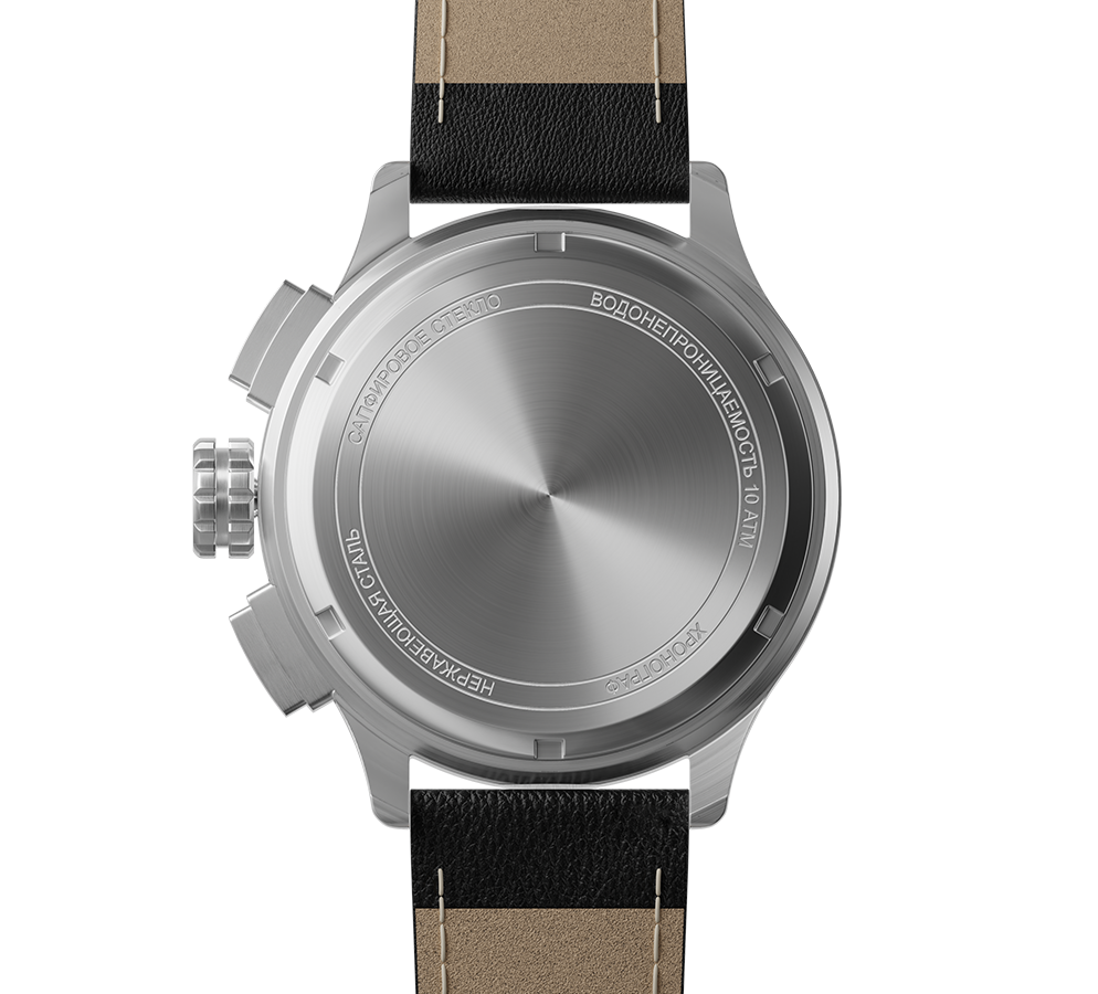 AChS-1 3520.D 44 mm quartz chronograph steel matt