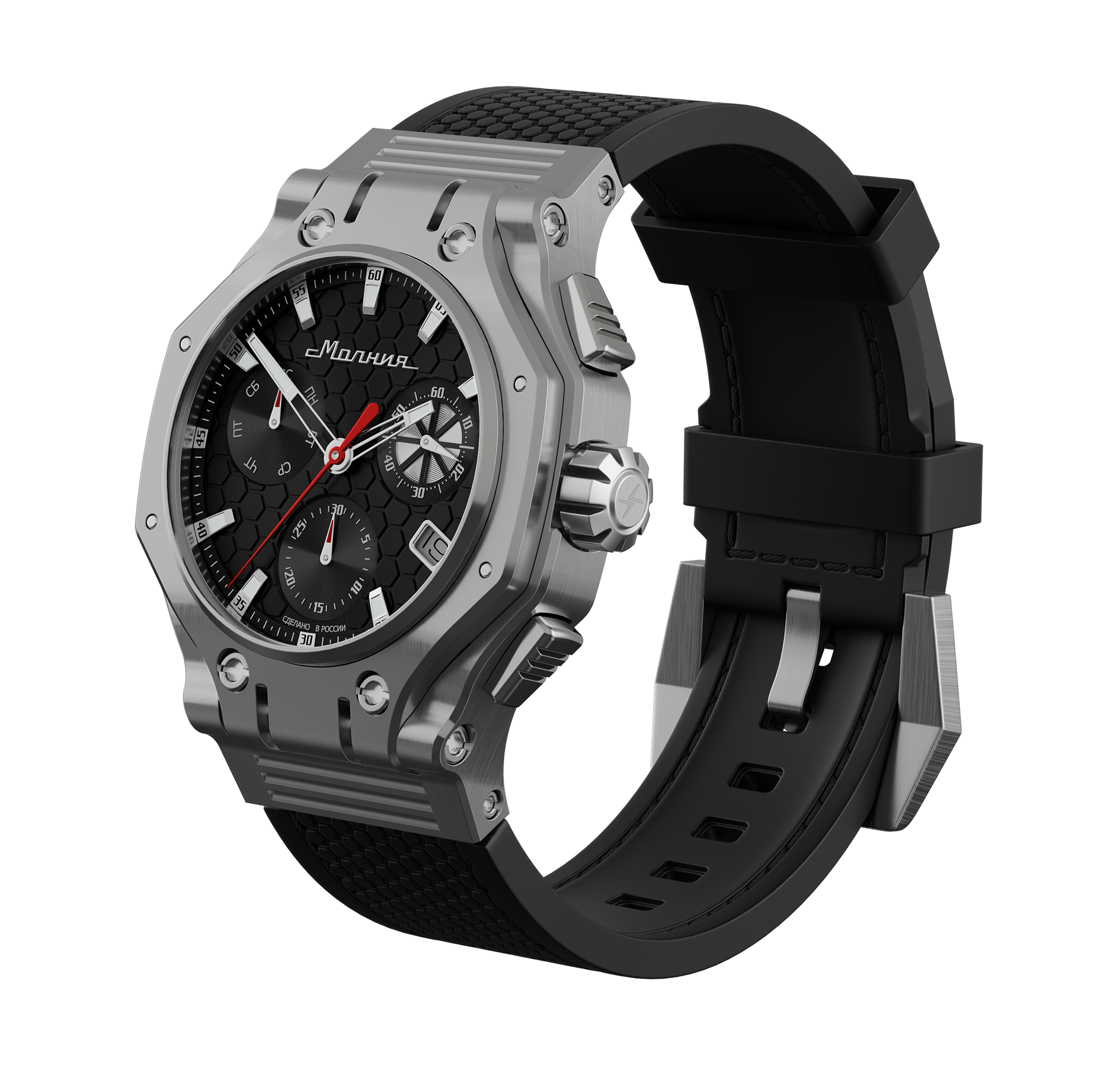 Hyron Silicone Strap Black
