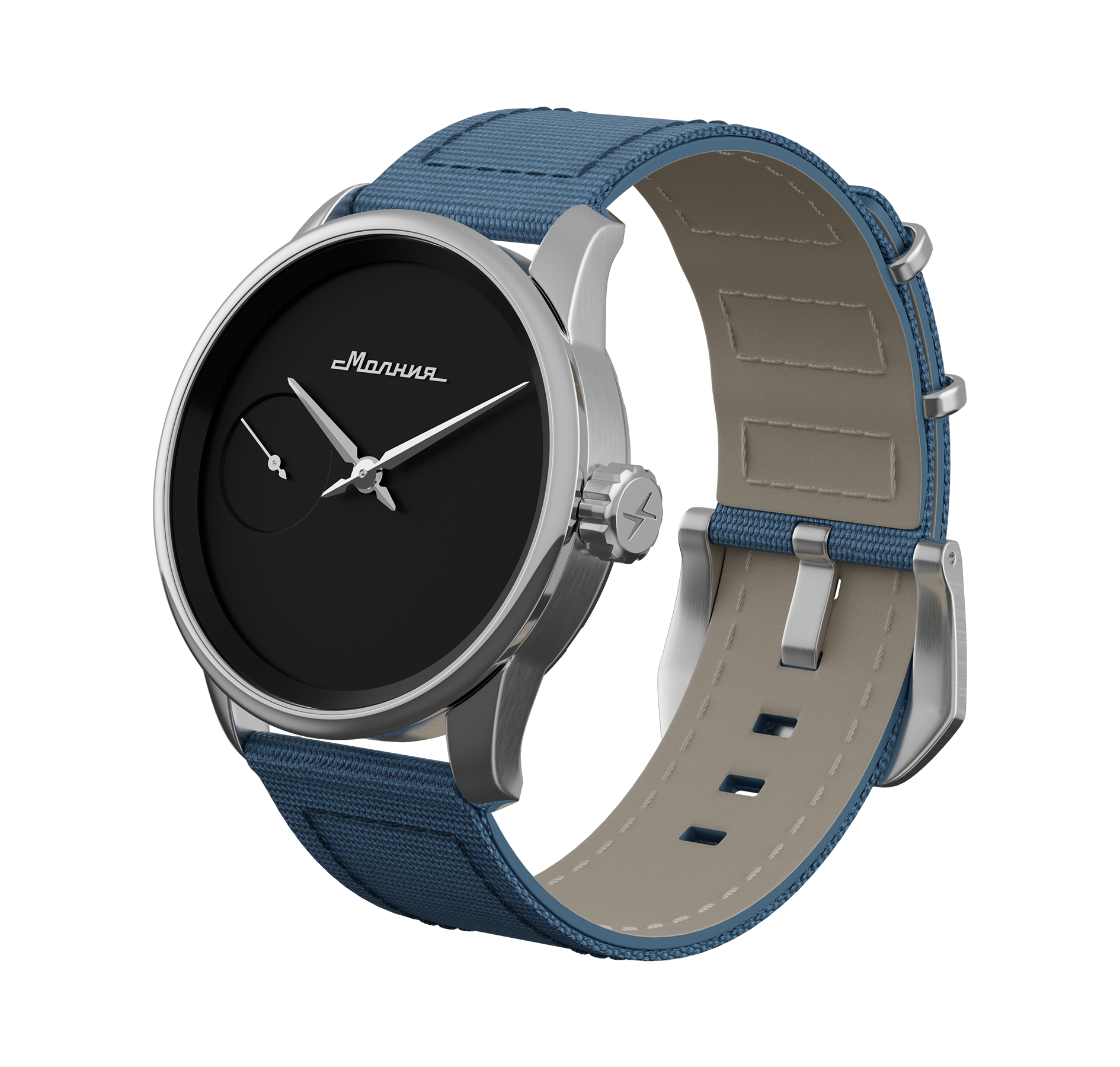 Energy, navy, nylon, buckle-clasp.
