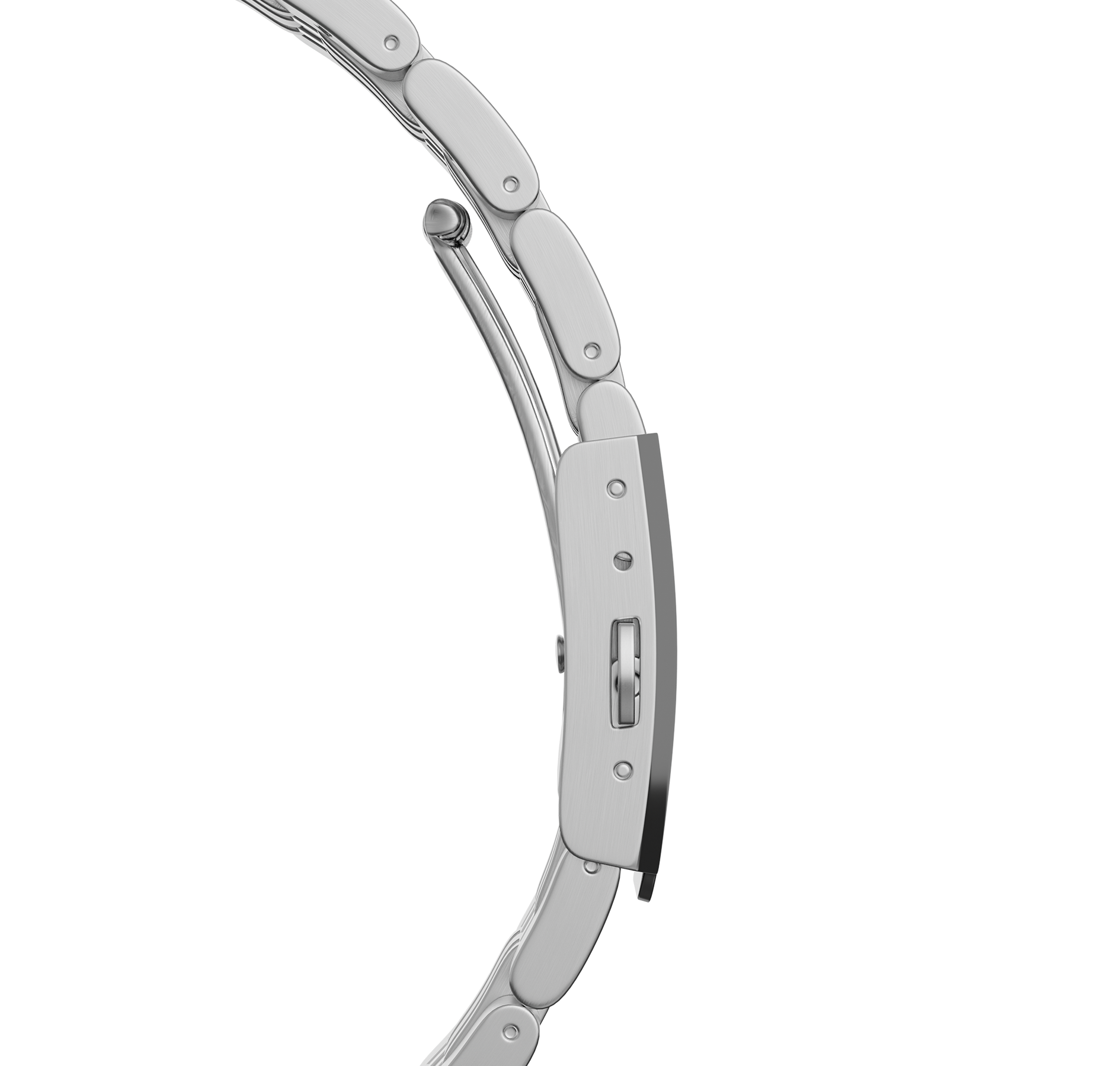 Brazalete con eslabones finales de acero inoxidable, eslabones pequeños, tamaño grande de 20 mm