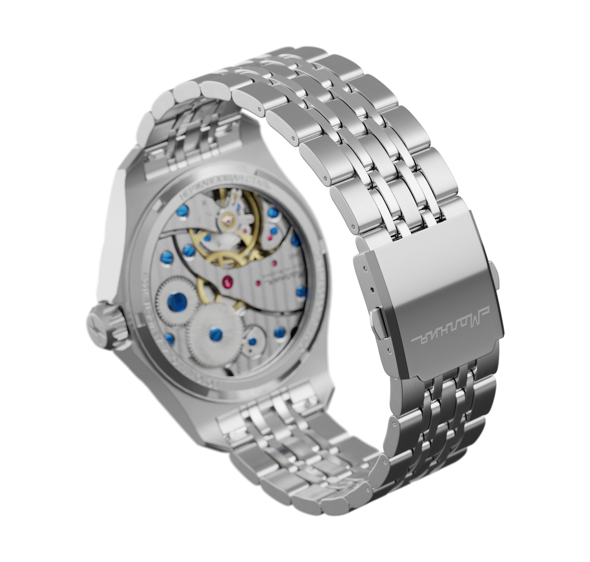 Brazalete con eslabones finales de acero inoxidable, eslabones pequeños, tamaño grande de 20 mm