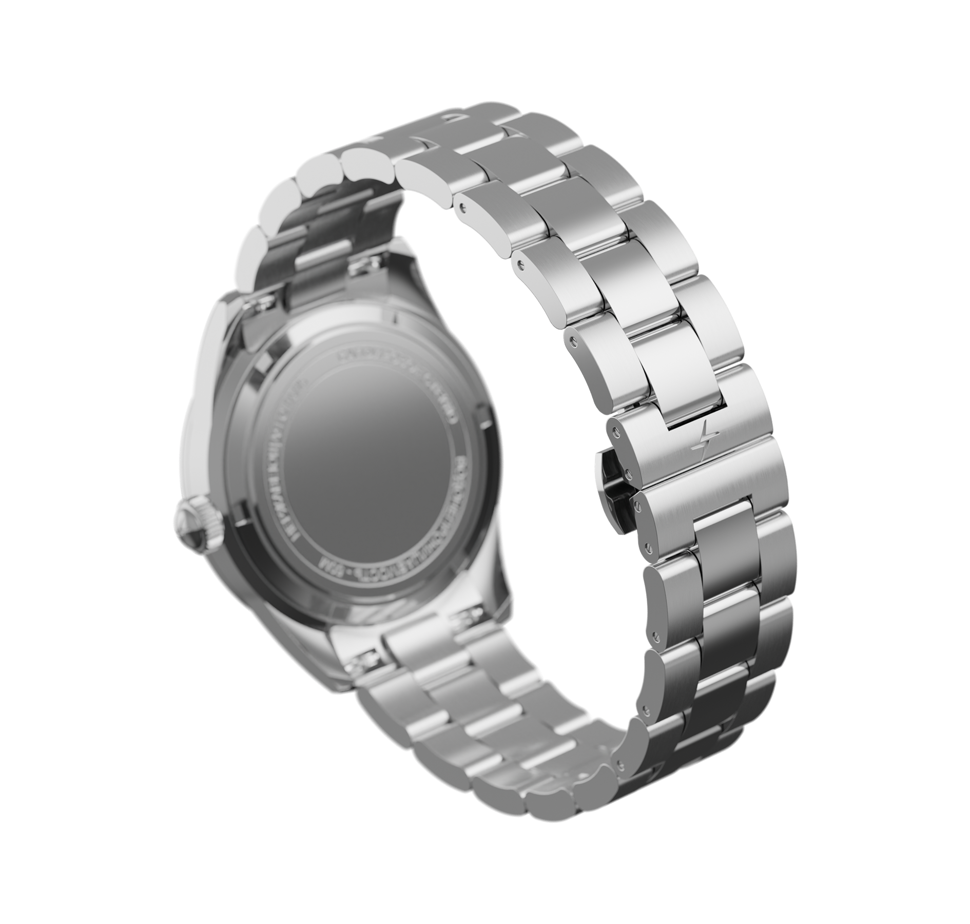 Pearl Bracelet 18 mm stainless steel, large links, "steel" color