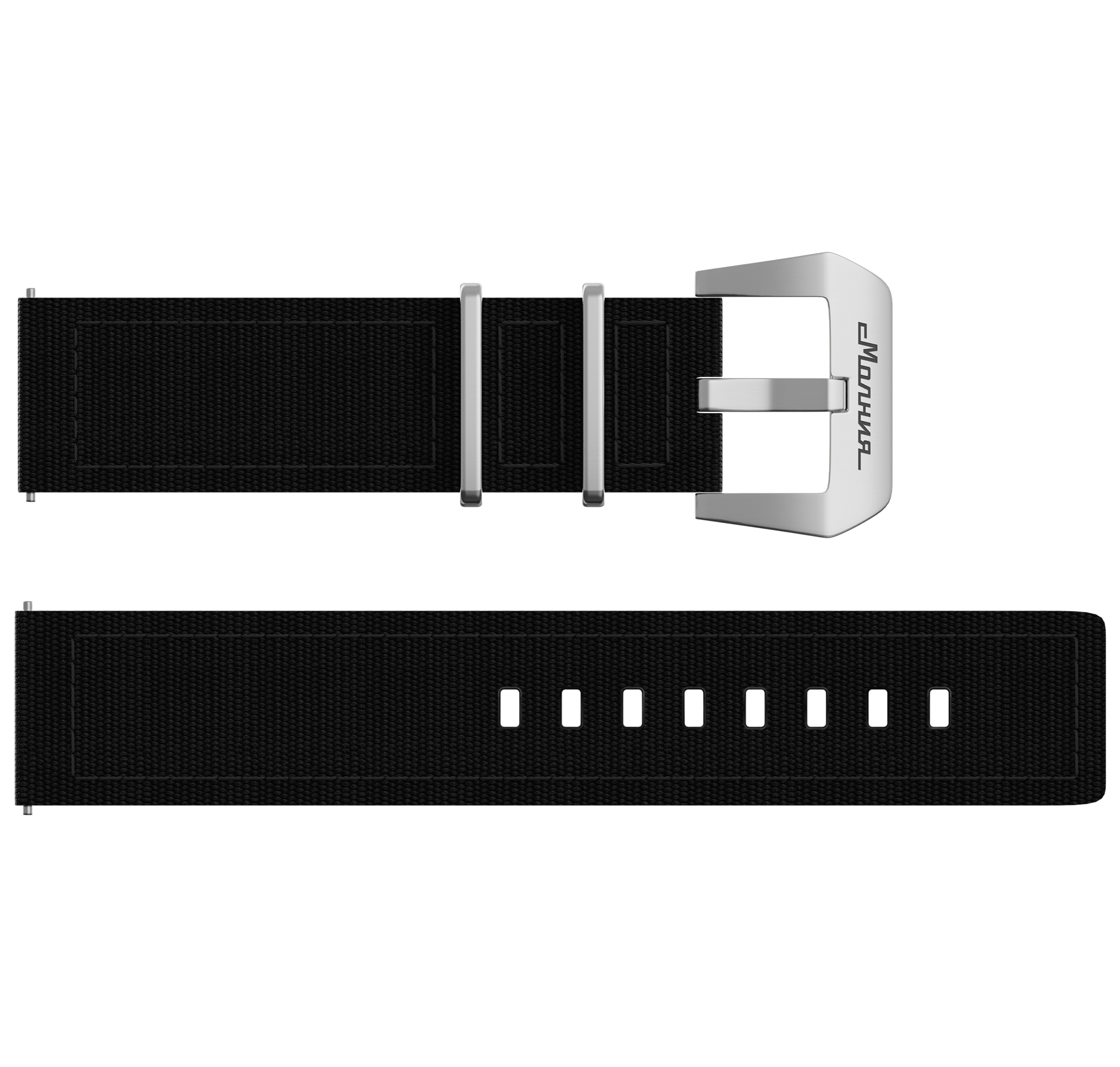 Energy, black, nylon, buckle-clasp.