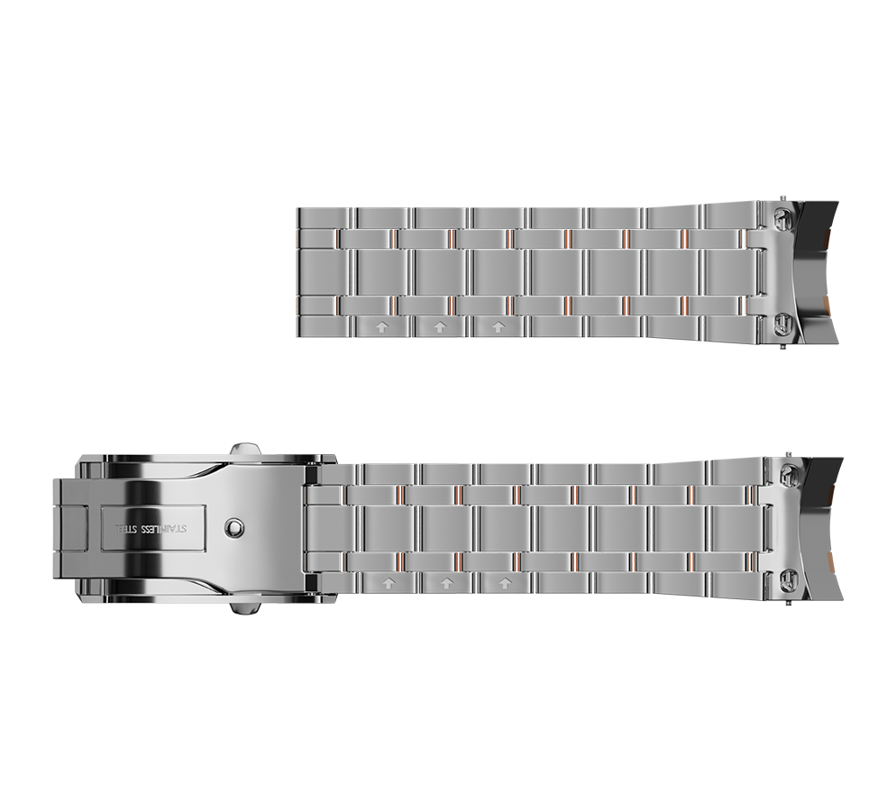 Pulsera de acero Debut con PVD chapado en oro, 20 mm