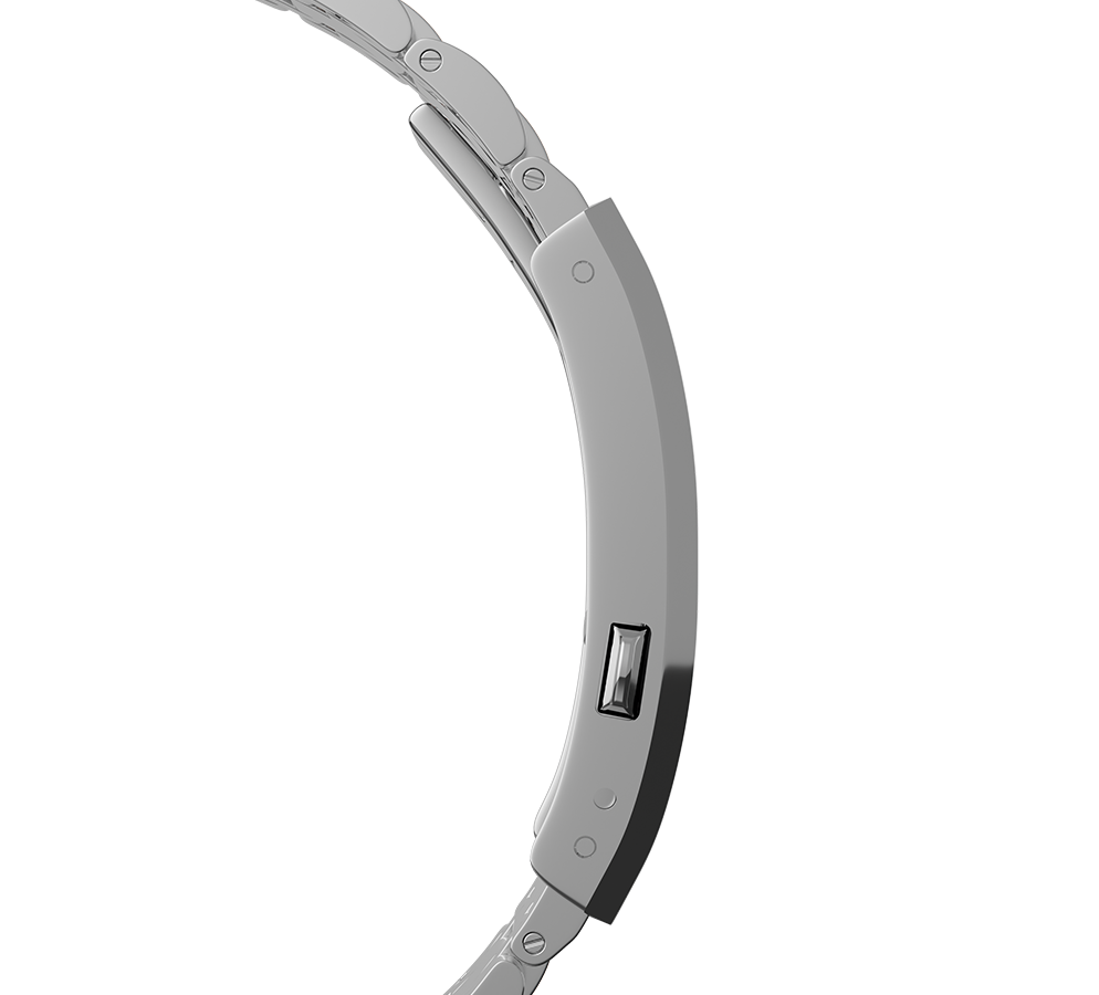 Pulsera de acero Debut con PVD chapado en oro, 20 mm