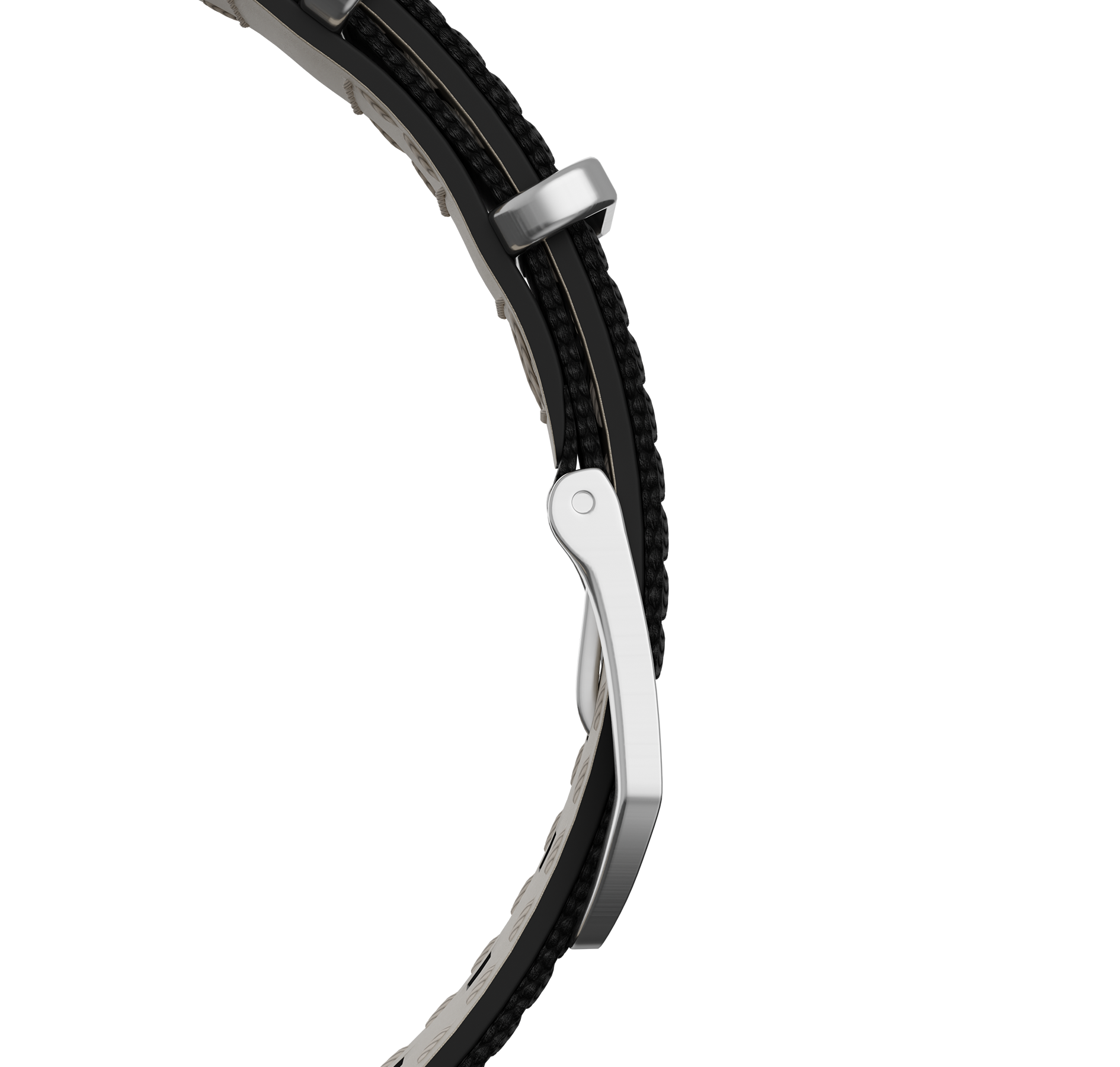 Energy, black, nylon, buckle-clasp.