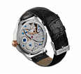 Black embossed genuine leather strap, pin buckle, 20 mm (1)
