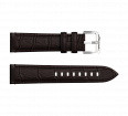 Embossed genuine leather, brown, buckle clasp (1)