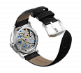 Embossed genuine leather, black, buckle clasp (1)