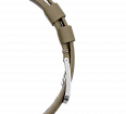 Beige nubuck genuine leather strap with quick-change system, buckle clasp (1)