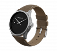 Light beige nubuck genuine leather strap, quick-change system, military buckle (1)