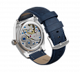 Blue nubuck genuine leather strap, 24 mm, quick-change system, buckle clasp (1)