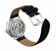 Smooth genuine leather, black, 20 mm, buckle clasp (1)