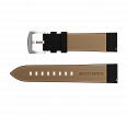 Black nubuck genuine leather strap with quick-change system, buckle clasp (1)