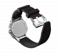 Hyron Silicone Strap  black with red stitching (1)