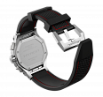 Hyron Silicone Strap  black with red stitching (1)
