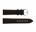 Dark brown nubuck genuine leather strap, quick-change system, military buckle (1)
