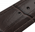Brown embossed genuine leather strap, pin buckle, 20 mm (1)