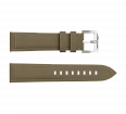 Beige nubuck genuine leather strap with quick-change system, buckle clasp (1)
