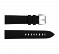 Black nubuck genuine leather strap with quick-change system, buckle clasp (1)