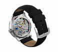 Black nubuck genuine leather strap with quick-change system, buckle clasp (1)
