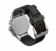 Hyron Silicone Strap  black with red stitching (1)