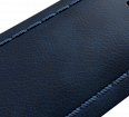 Blue nubuck genuine leather strap, 24 mm, quick-change system, buckle clasp (1)