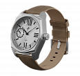 Light beige nubuck genuine leather strap, 24 mm, quick-change system, buckle clasp (1)