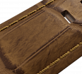 Embossed genuine leather, beige, buckle clasp (1)