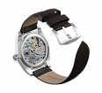 Dark brown nubuck genuine leather strap, 24 mm, quick-change system, buckle clasp (1)