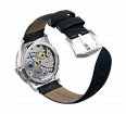Embossed genuine leather, blue, buckle clasp (1)