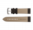 Dark brown nubuck genuine leather strap, 24 mm, quick-change system, buckle clasp (1)