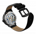 Genuine leather, black, quick change system, military style. (1)