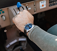 AChS-1 3520.D 44 mm quartz chronograph blue matt (1)