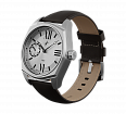 Dark brown nubuck genuine leather strap, 24 mm, quick-change system, buckle clasp (1)