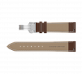 Genuine leather, steel coloured butterfly clasp (1)