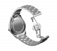 Pearl Bracelet 18 mm stainless steel, large links, "steel" color (1)