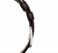 Embossed genuine leather, brown, buckle clasp (1)