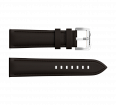 Dark brown nubuck genuine leather strap, 24 mm, quick-change system, buckle clasp (1)