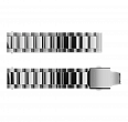 Brazalete con eslabones finales de acero inoxidable, eslabones grandes, 20 mm Grand (1)