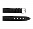 Embossed genuine leather, black, buckle clasp (1)