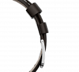 Dark brown nubuck genuine leather strap, 24 mm, quick-change system, buckle clasp (1)