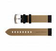 Smooth genuine leather, black, 20 mm, buckle clasp (1)