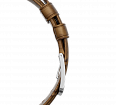 Embossed genuine leather, beige, buckle clasp (1)