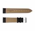 Black embossed genuine leather strap, pin buckle, 20 mm (1)